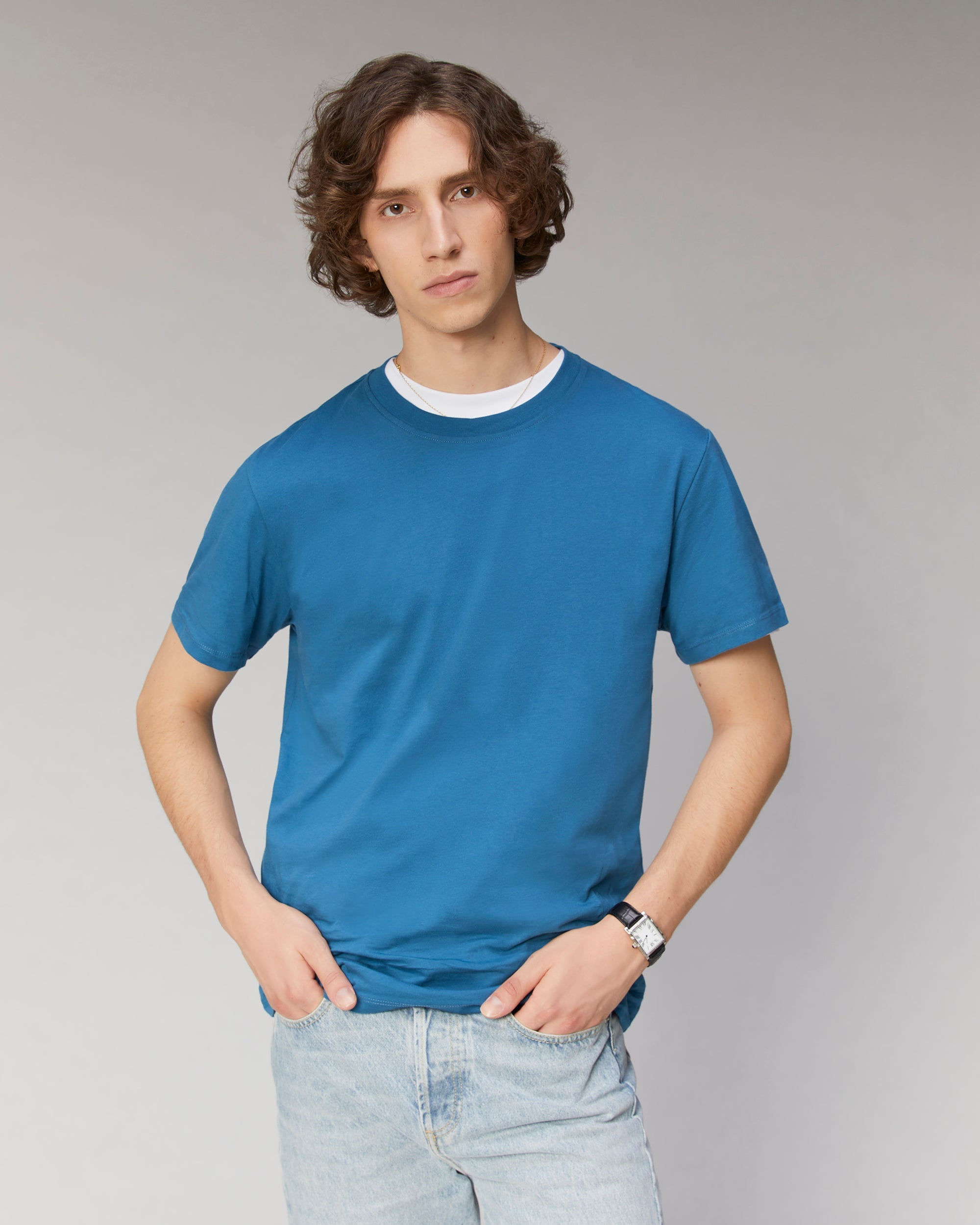 T-shirt oversize à col rond - White
