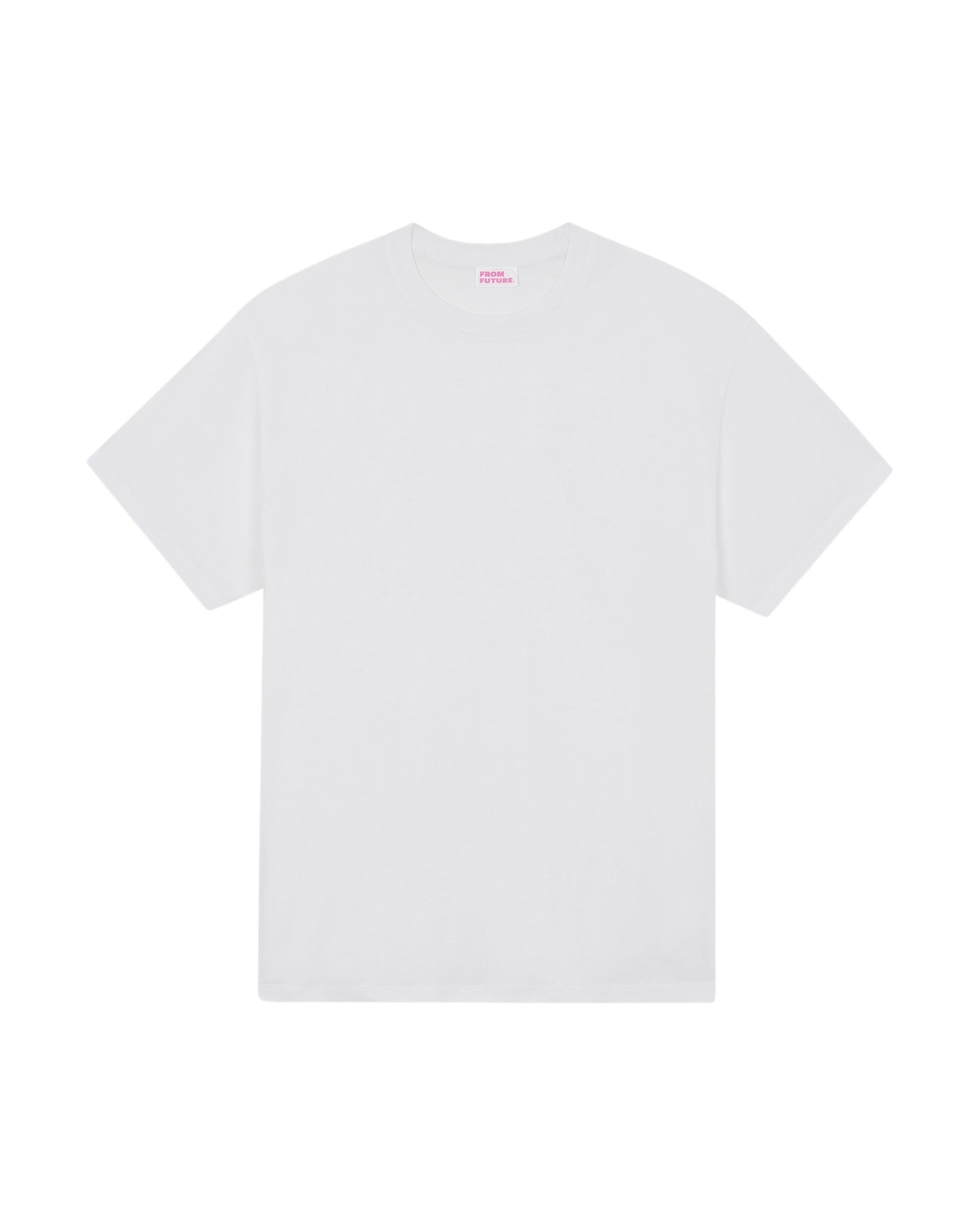 T-shirt oversize à col rond - White
