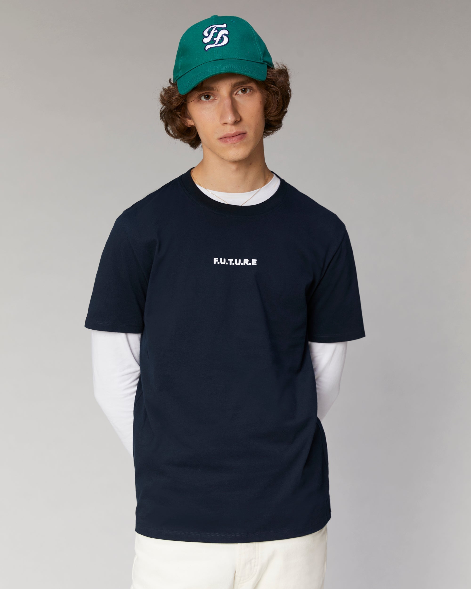 T-shirt à broderie f.u.t.u.r.e - Navy