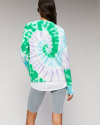 Pull Tie and dye multicolore From Future en cachemire - Tie & Dye Blue Yellow
