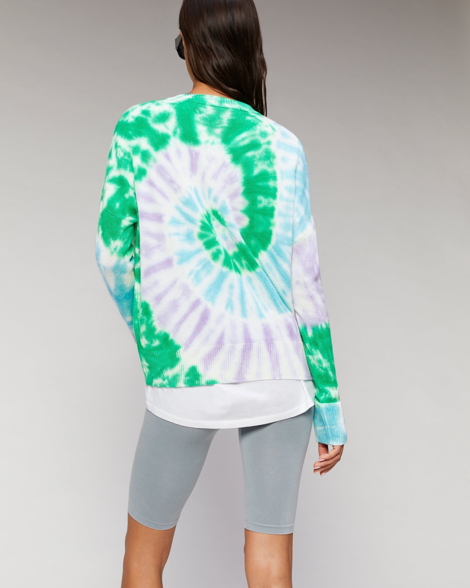 Pull Tie and dye multicolore From Future en cachemire - Tie & Dye Pink