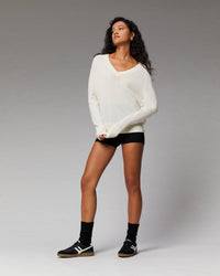 Pull oversize Light en cachemire - Sunrise Green