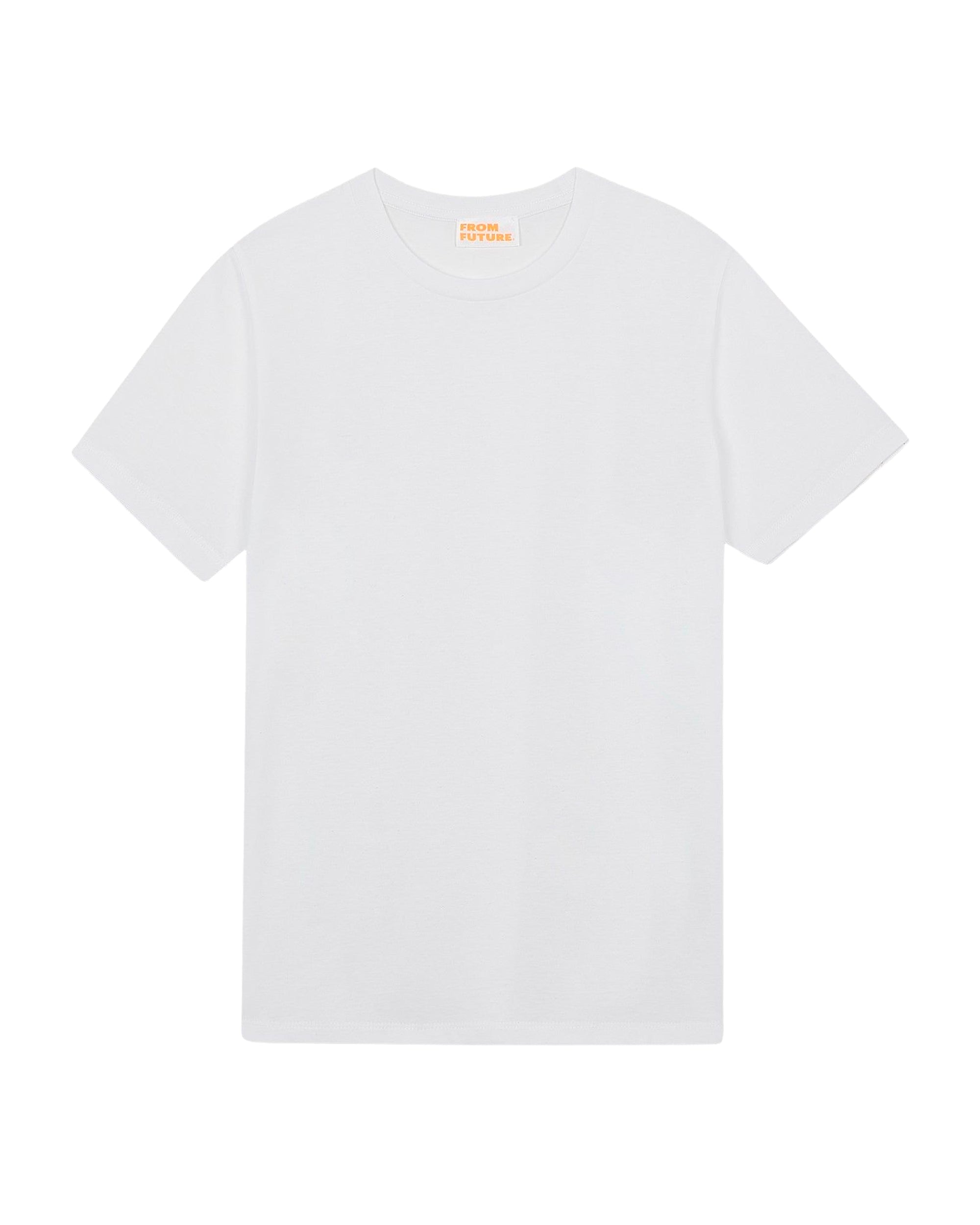 T-shirt Boyfriend à col rond - White Intense
