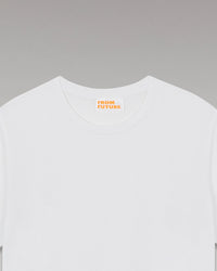 T-shirt Boyfriend à col rond - White Intense