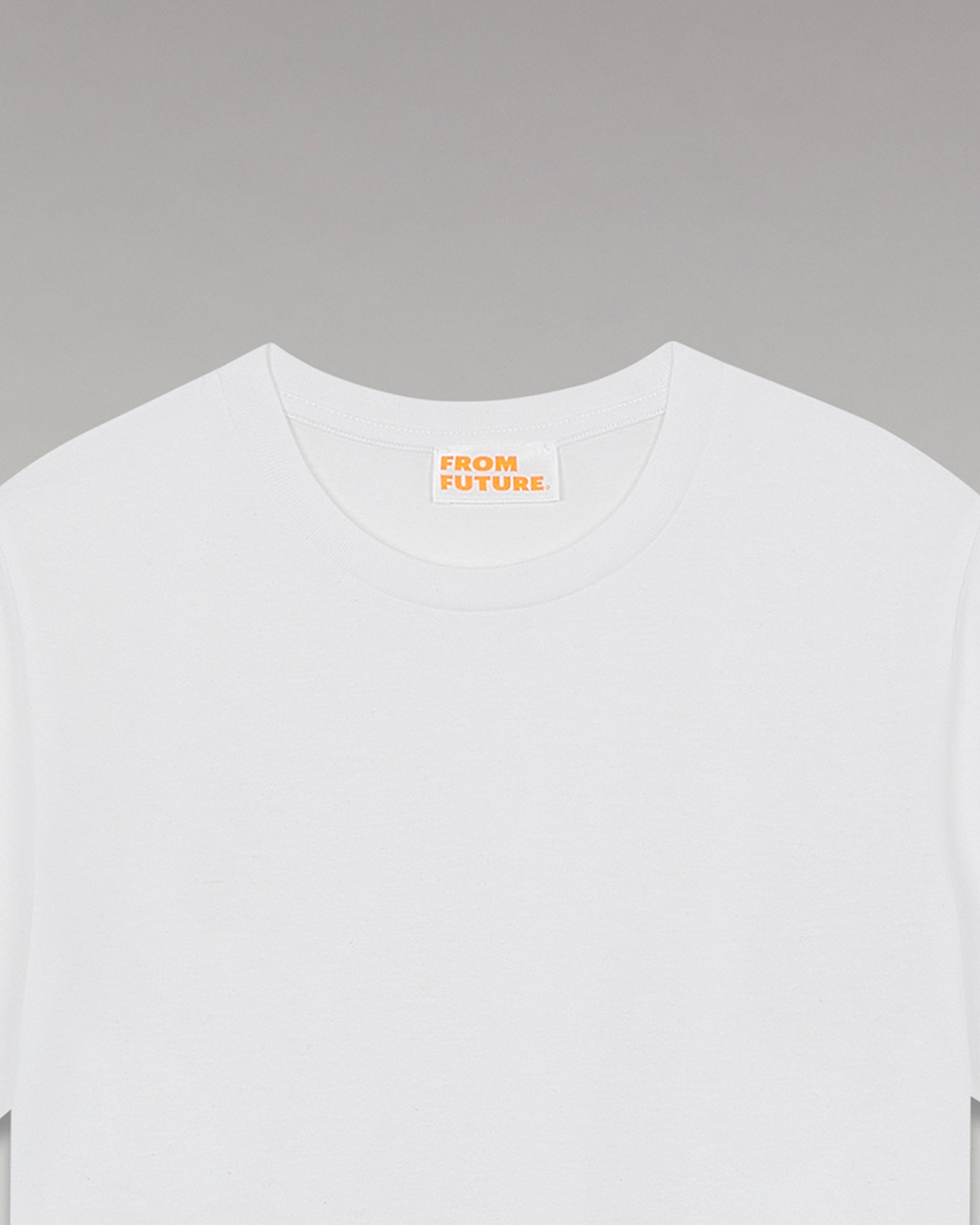 T-shirt Boyfriend à col rond - White Intense
