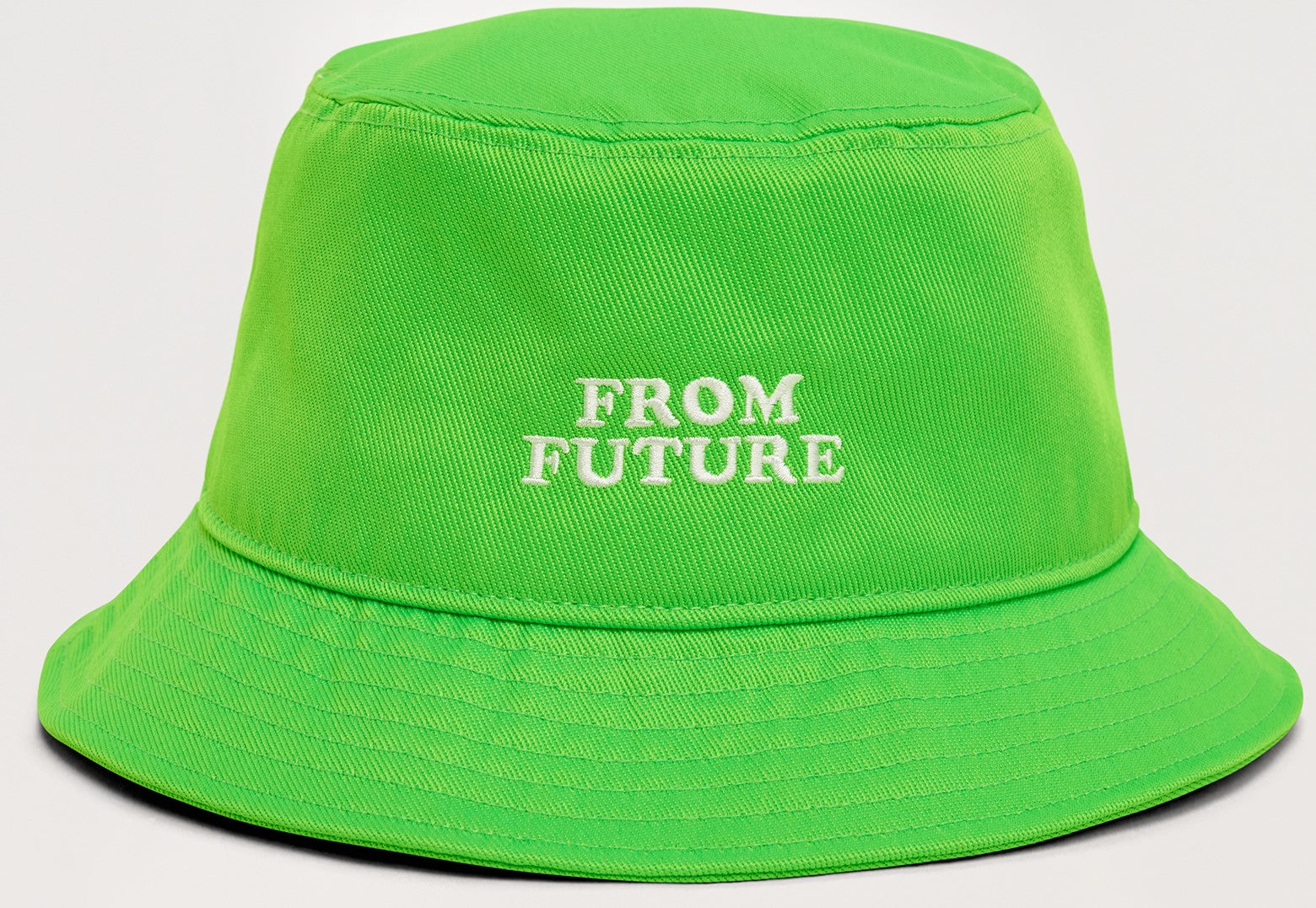 Bob à broderie - Neon Green