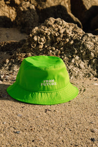 Bob à broderie - Neon Green