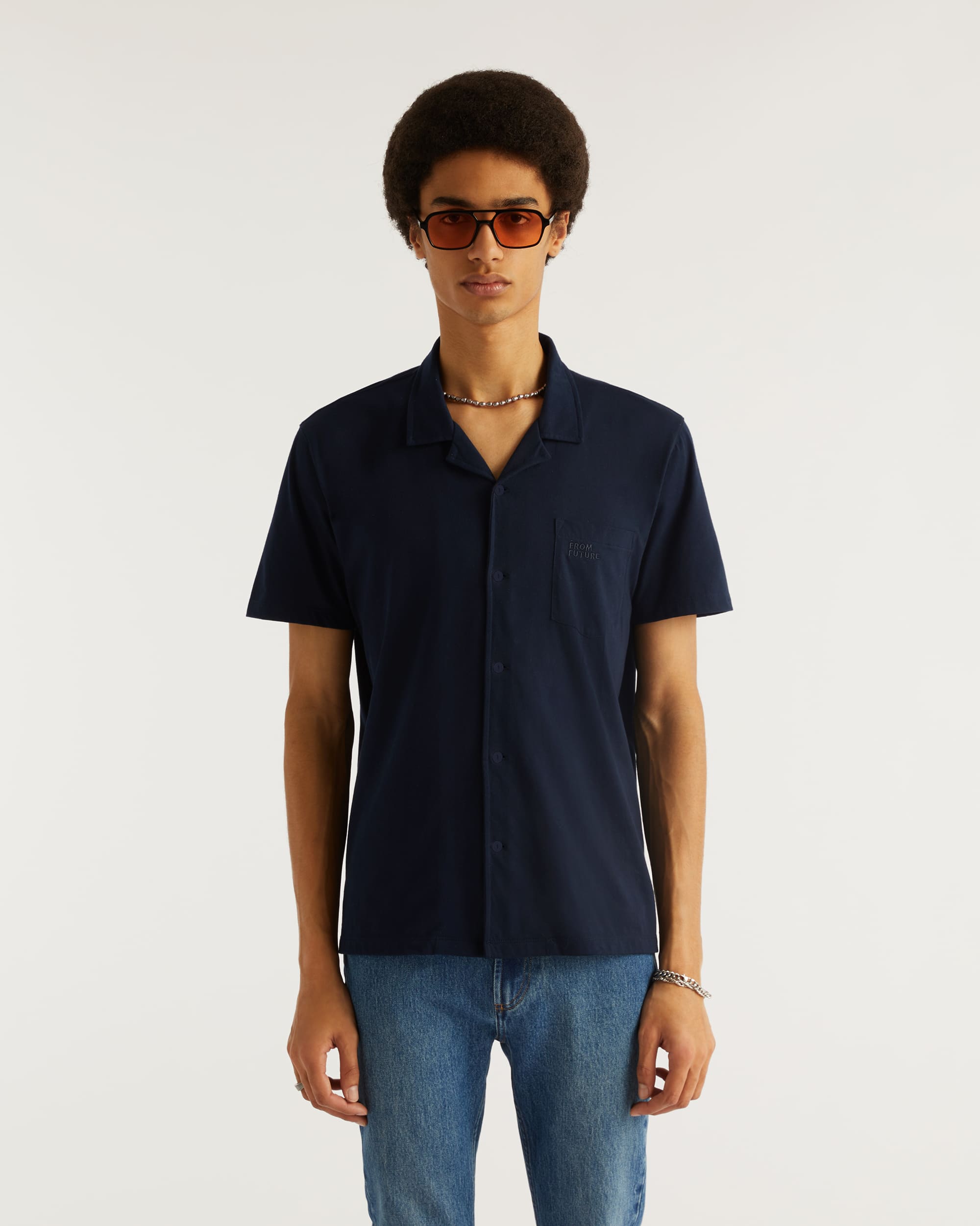 Chemise classique à manches courtes - Khaki