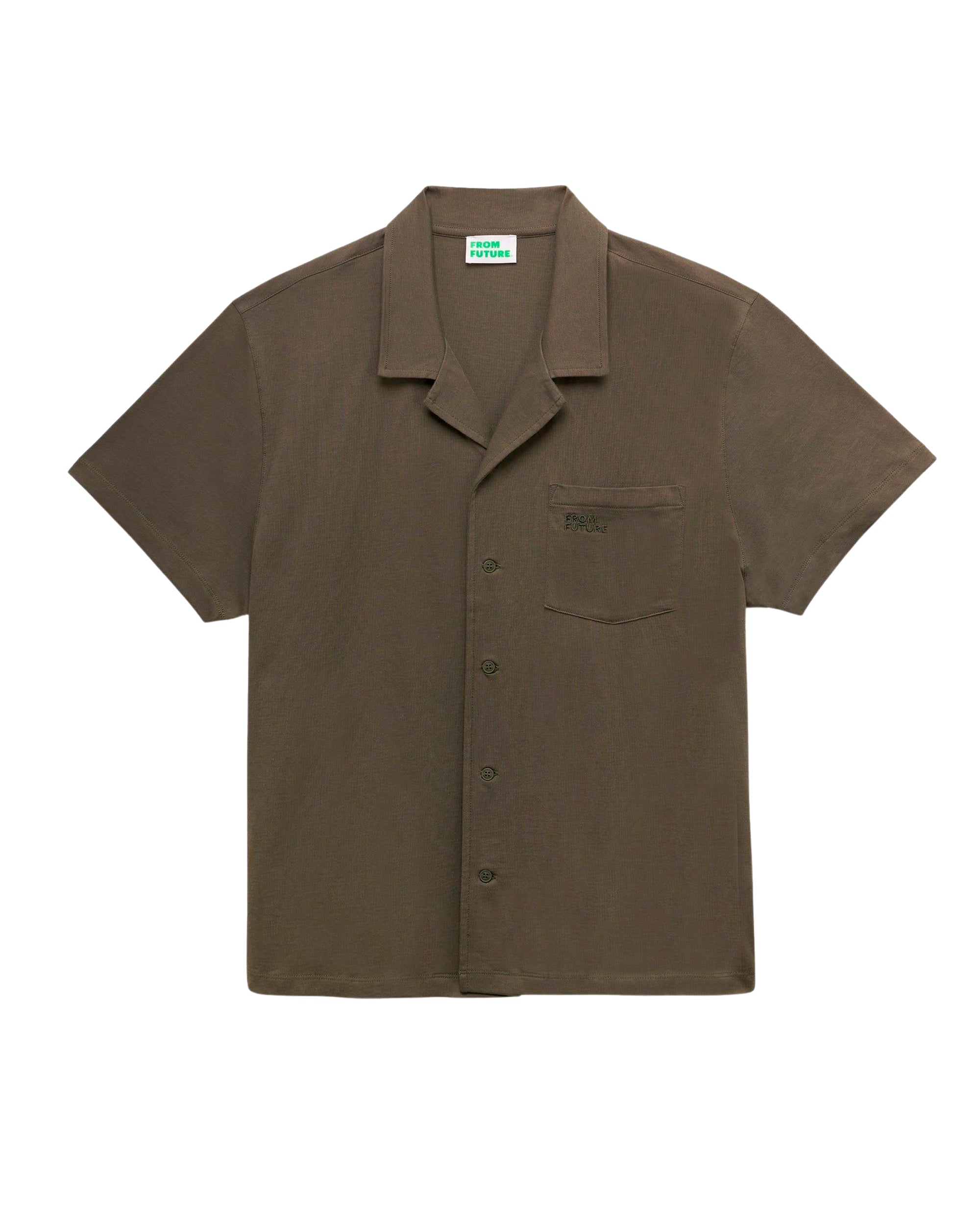 Chemise classique à manches courtes - Khaki