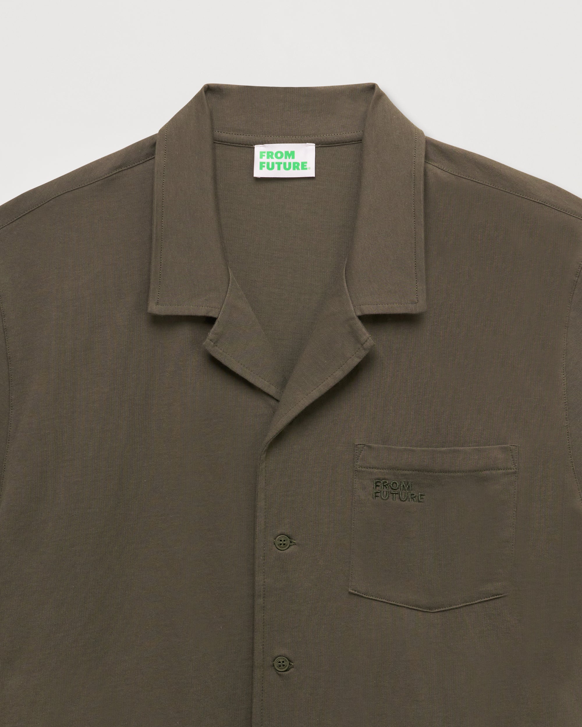 Chemise classique à manches courtes - Khaki