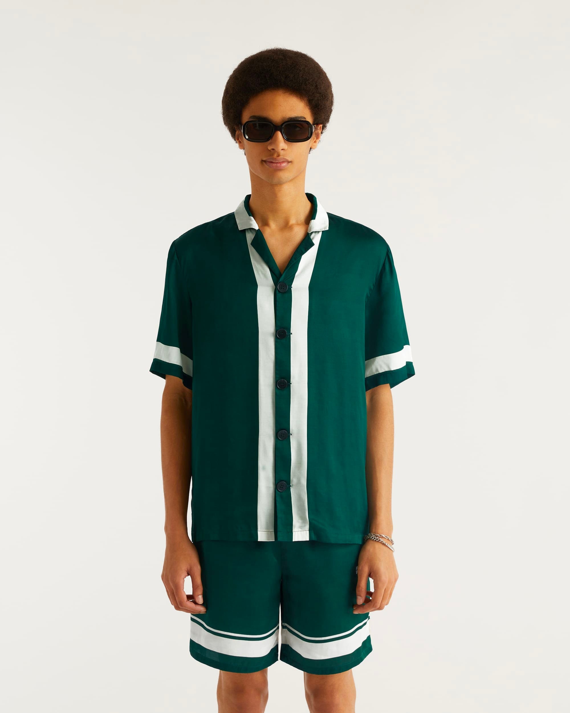 Chemise à manches courtes Future motel - Green