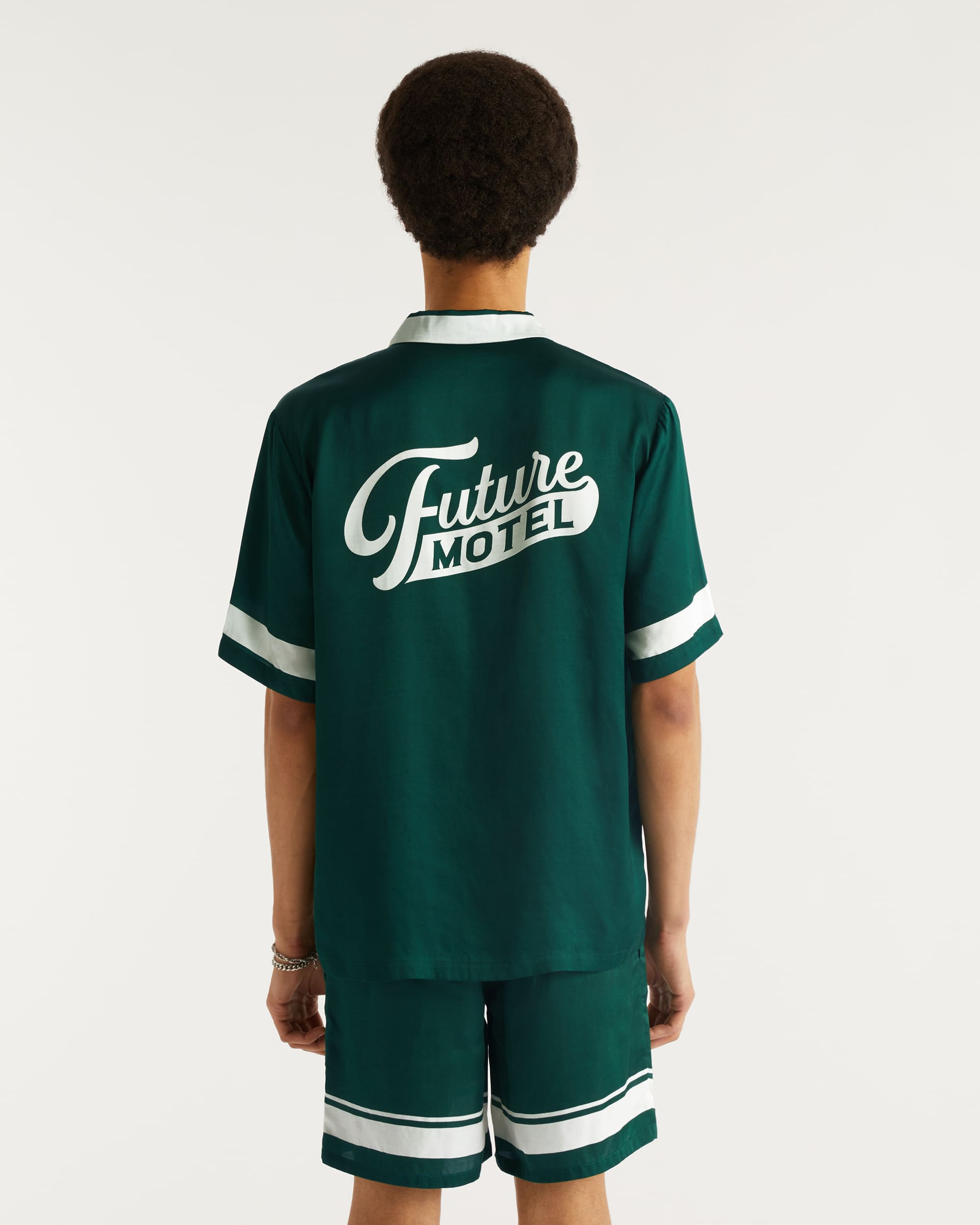Chemise à manches courtes Future motel - Green