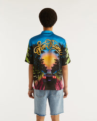 Chemise à manches courtes Fromfuture sunset en soie - Sunset Miami