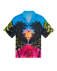 Chemise à manches courtes Fromfuture sunset en soie - Sunset Miami