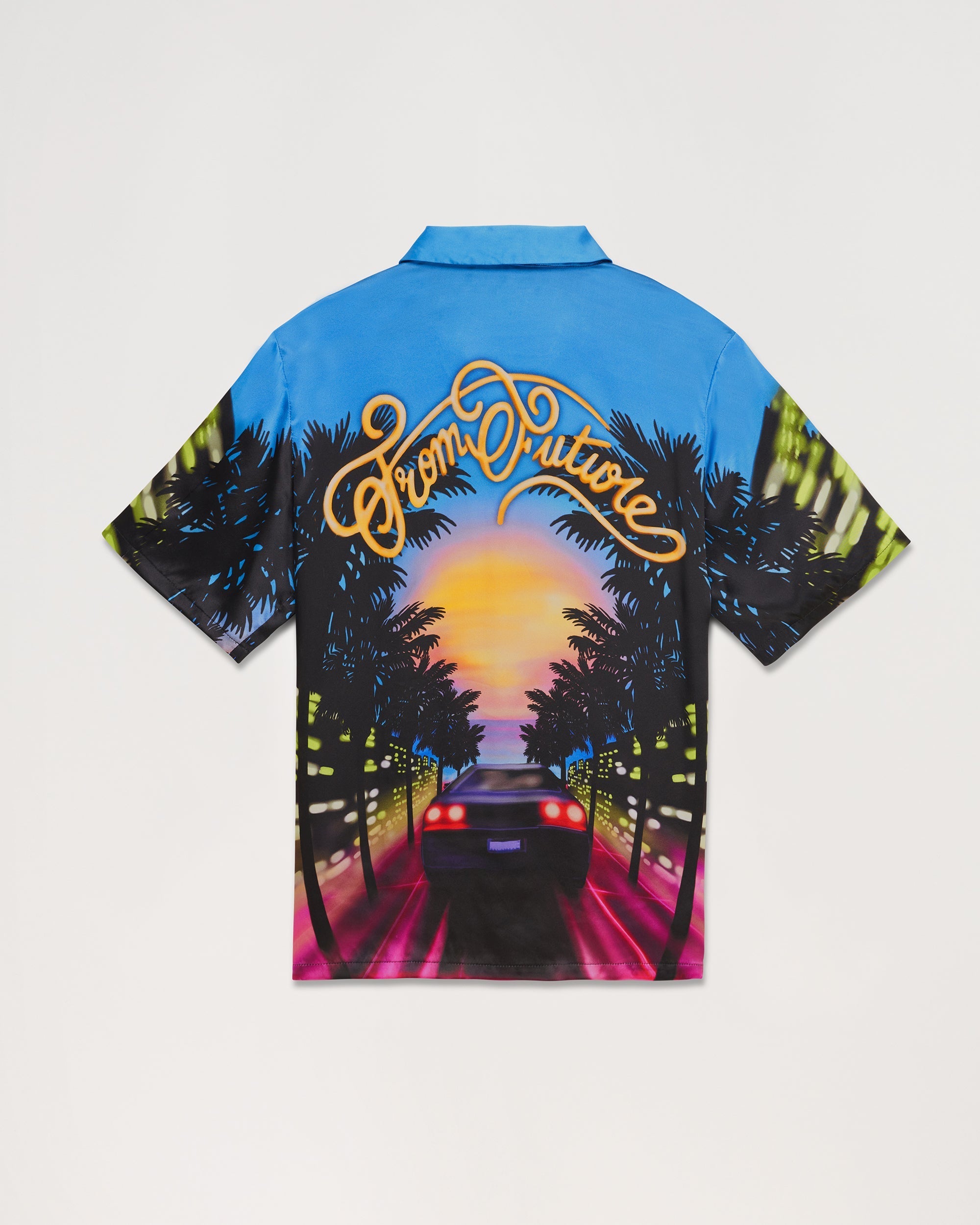 Chemise à manches courtes Fromfuture sunset en soie - Sunset Miami