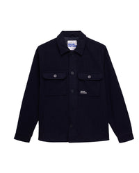 Surchemise classique en laine - Navy