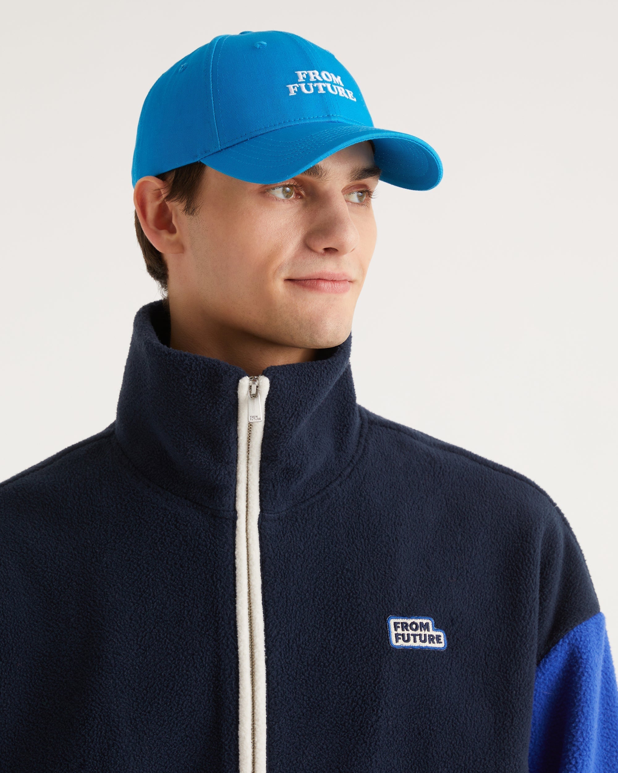 Veste polaire tricolore - Navy