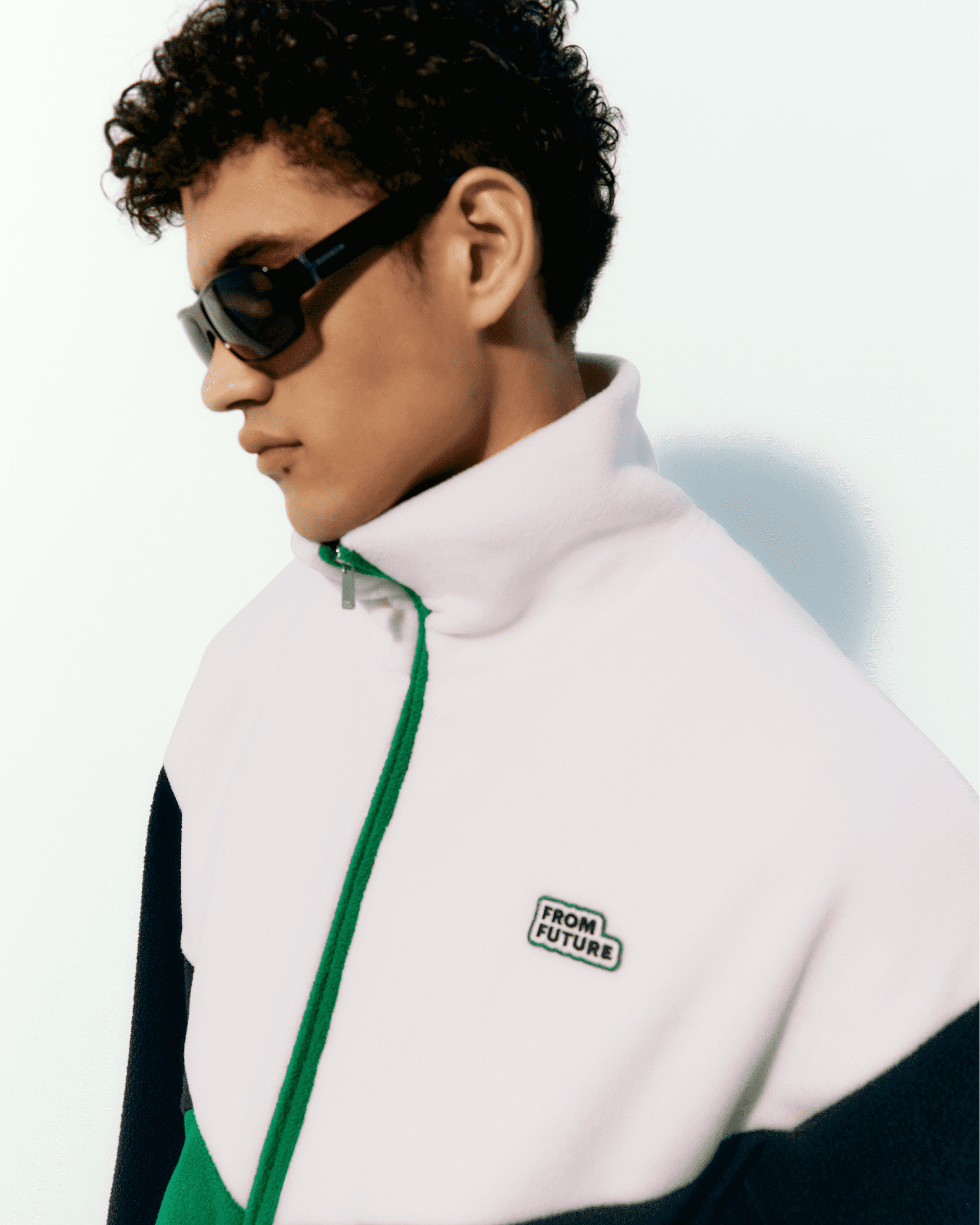 Veste polaire tricolore - Holiday Green
