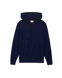 Hoodie classique en laine mérinos - Navy