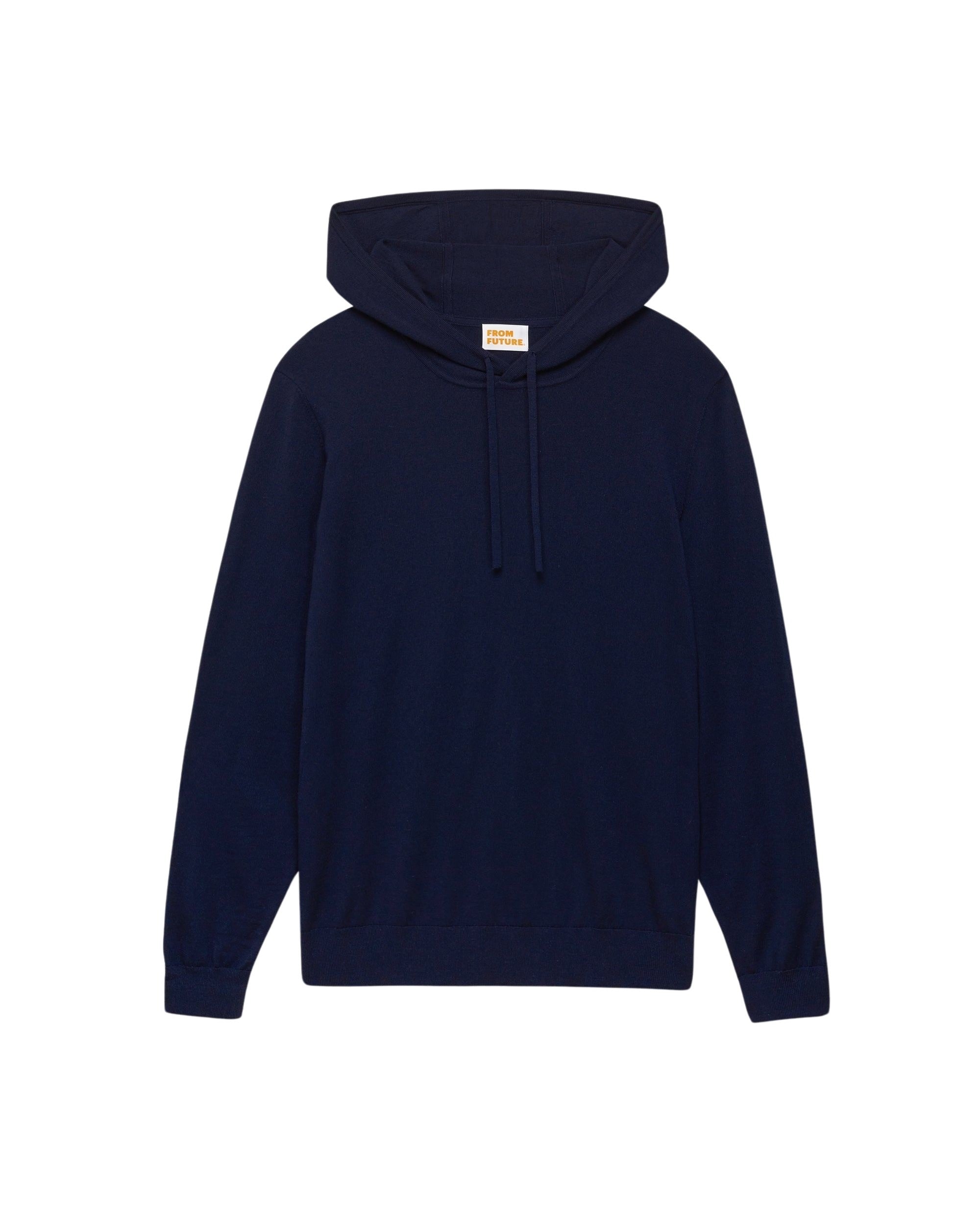 Hoodie classique en laine mérinos - Navy