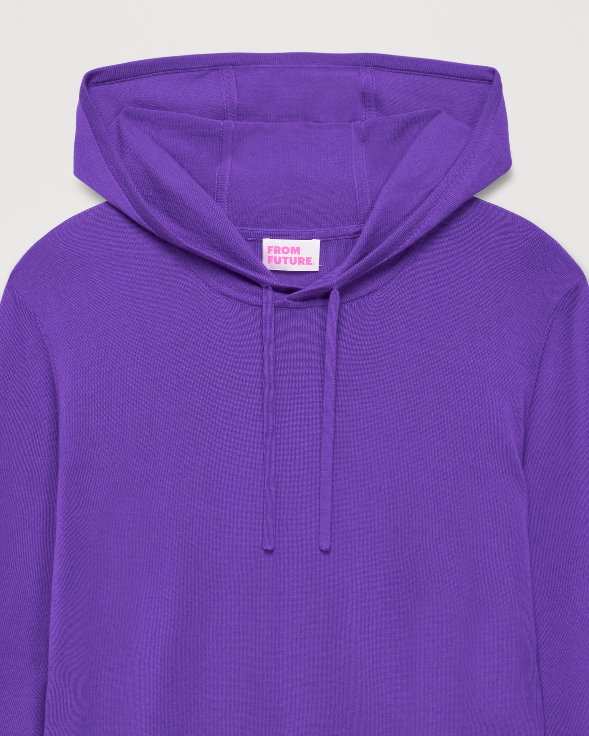 Hoodie classique en laine mérinos - Neon Purple