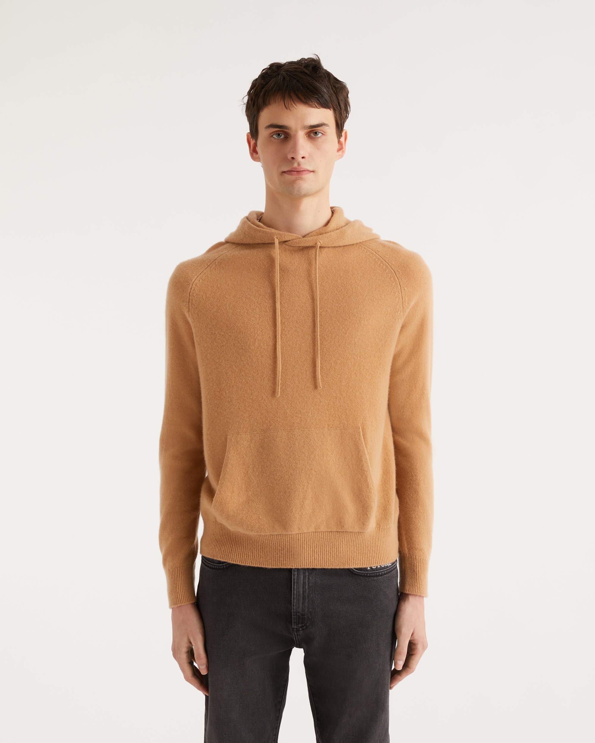 Hoodie Light classique à poche en cachemire - Crazy Blue