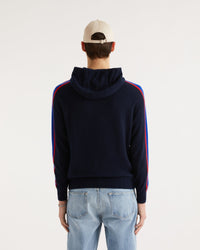 Hoodie Greetings From Space en cachemire - Navy