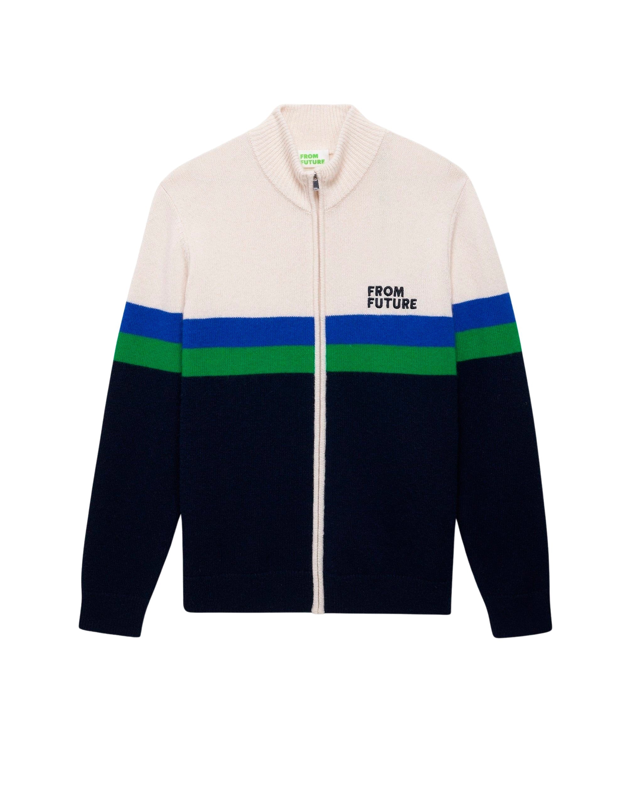 Pull à col camionneur from future en cachemire - Navy