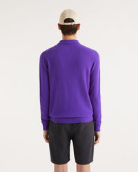 Pull polo en cachemire - Neon Purple