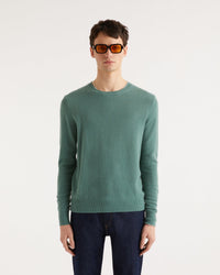 Pull classique Light en cachemire - Washed Green