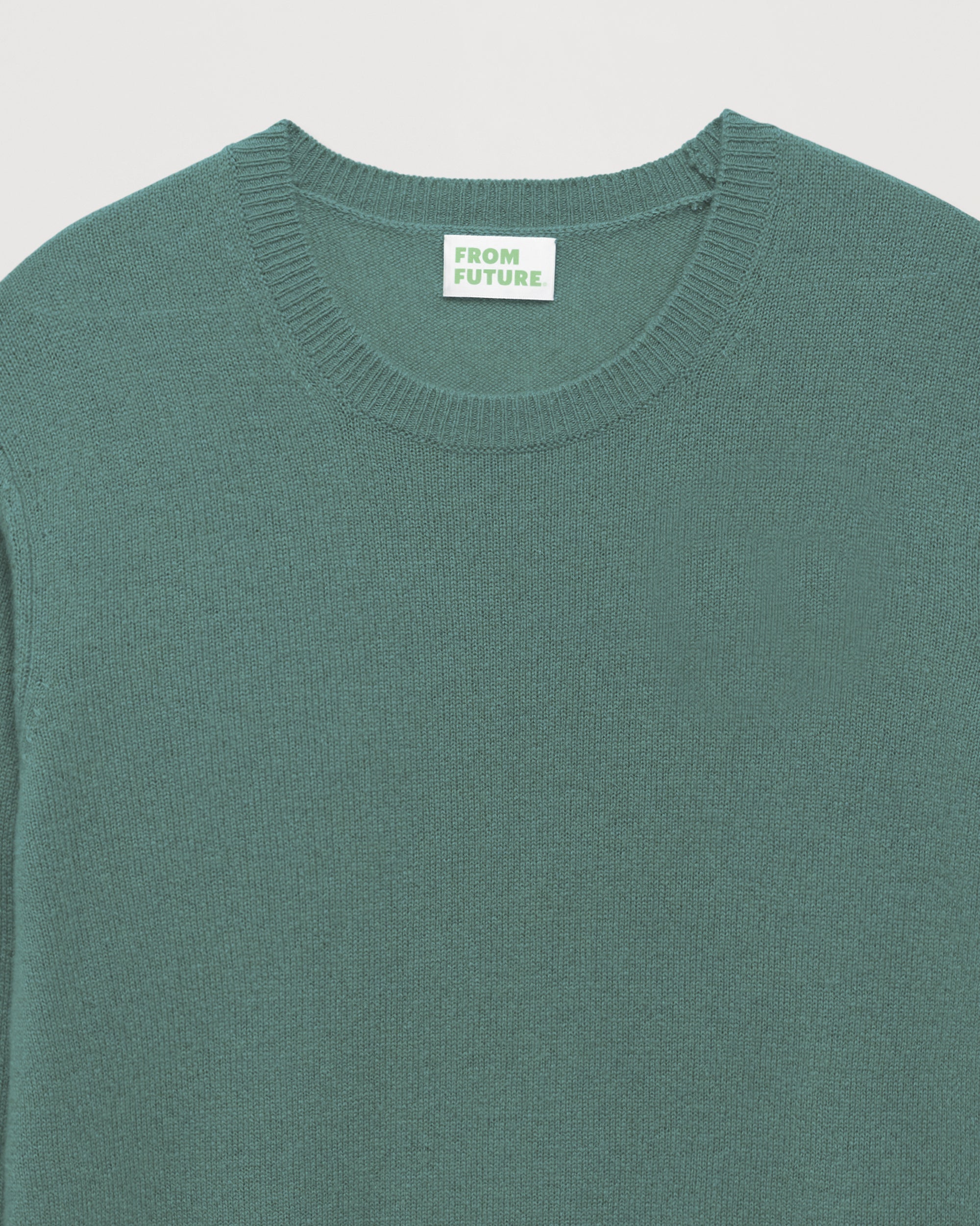 Pull classique Light en cachemire - Washed Green