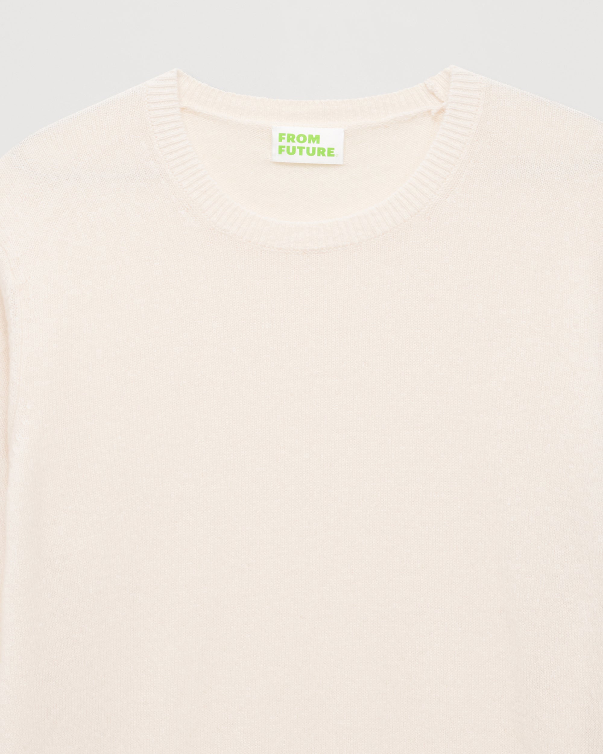 Pull classique Light en cachemire - Ecru