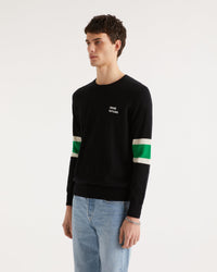 Pull à brassard bicolore from future en cachemire - Black