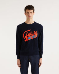 Pull Future motel en cachemire - Navy
