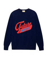 Pull Future motel en cachemire - Navy