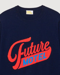 Pull Future motel en cachemire - Navy
