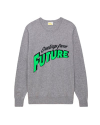 Pull Greetings from future en cachemire - Dark Heather Gray