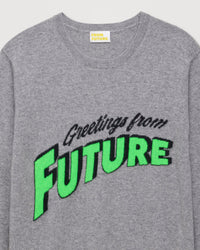 Pull Greetings from future en cachemire - Dark Heather Gray