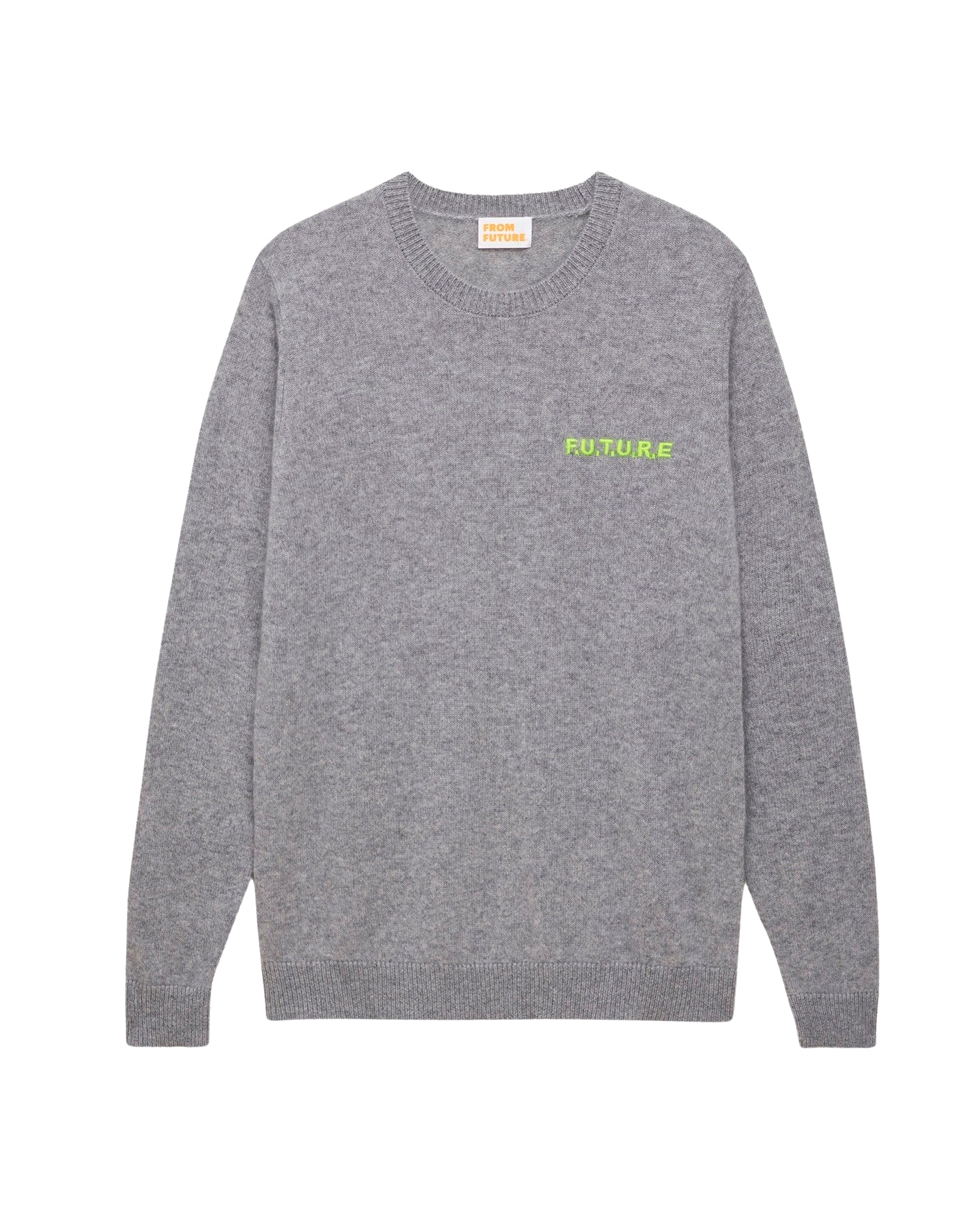 Pull Future brode Light en cachemire - Dark Heather Gray