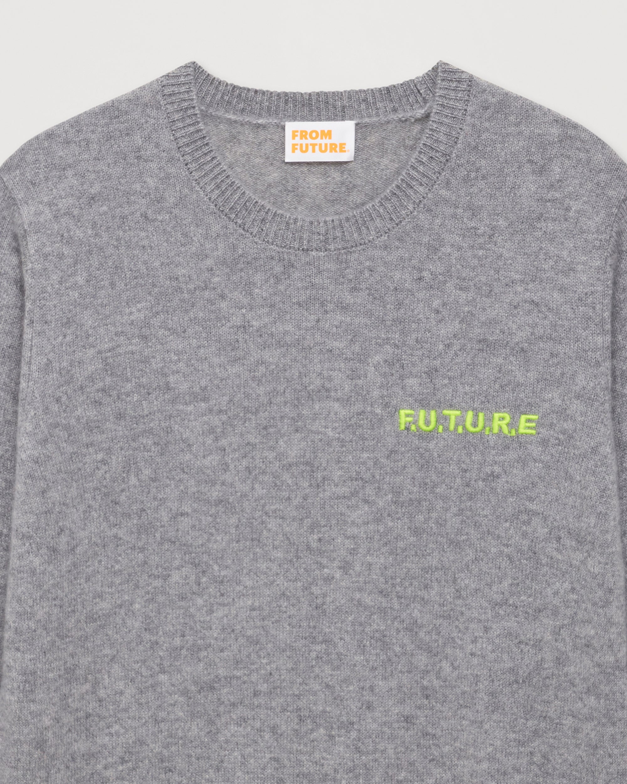 Pull Future brode Light en cachemire - Dark Heather Gray