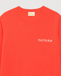 Pull Future brode Light en cachemire - Neon Orange
