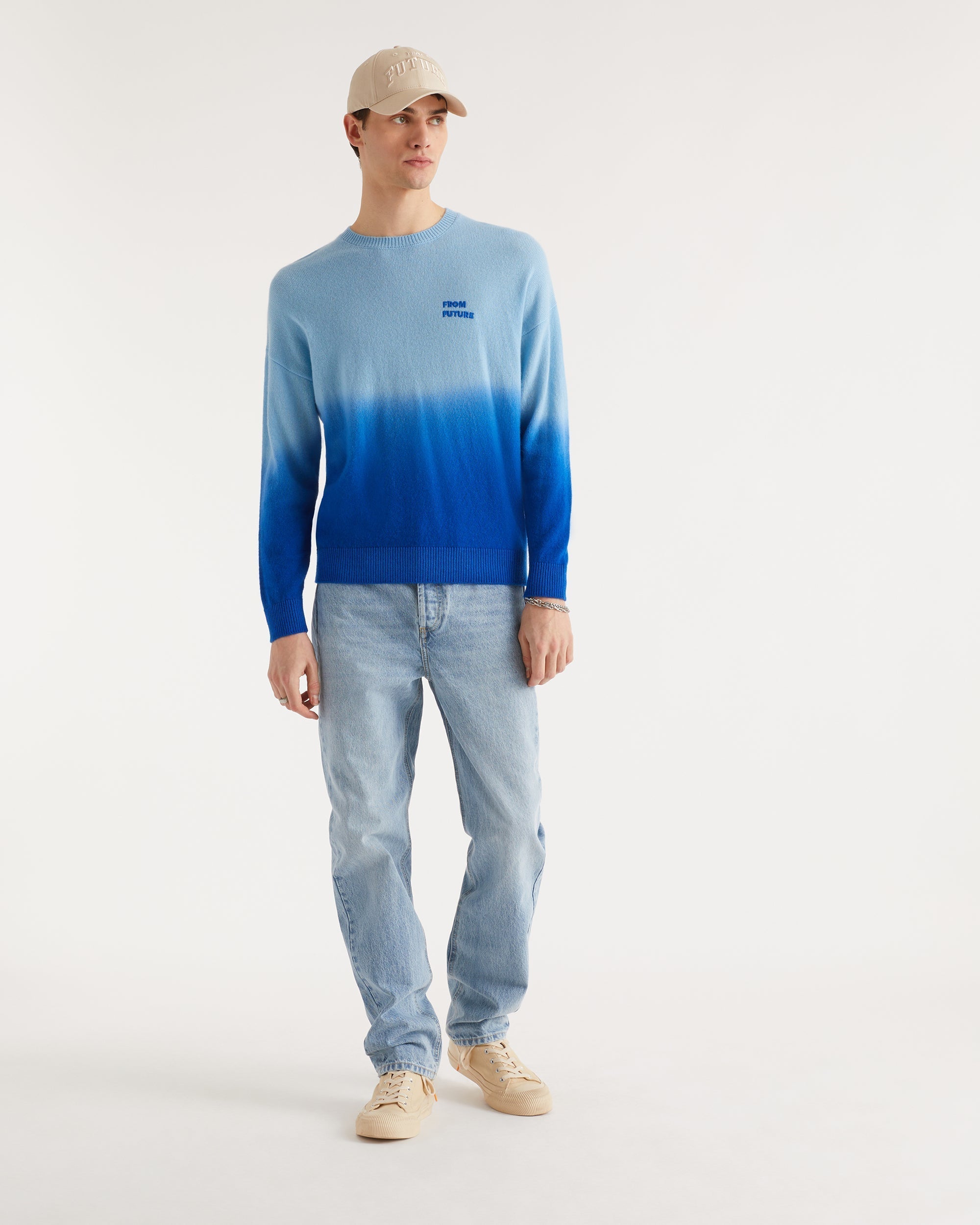 Pull Dip dye from future en cachemire - Blue