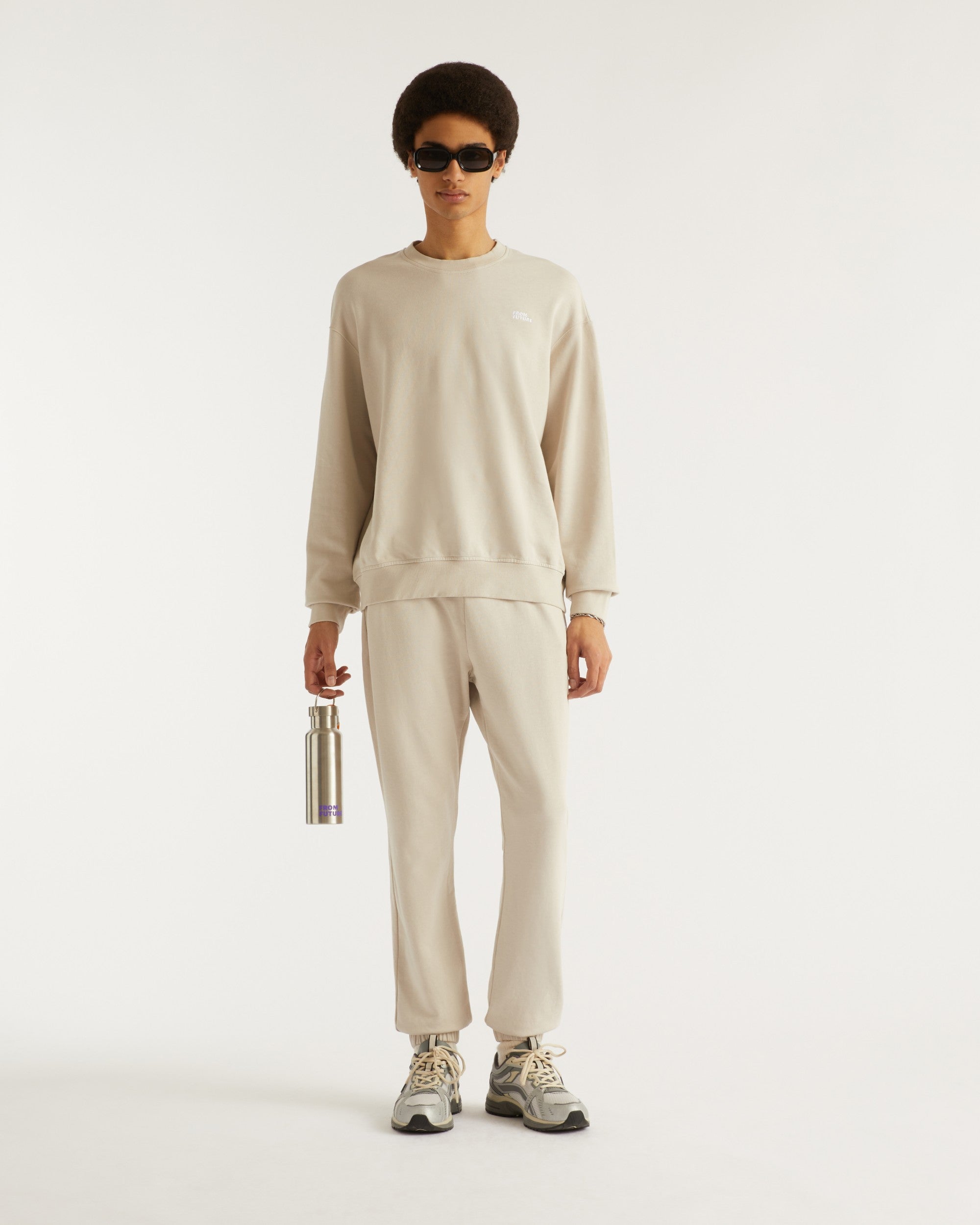 Sweat à col rond oversize - Pearl Grey