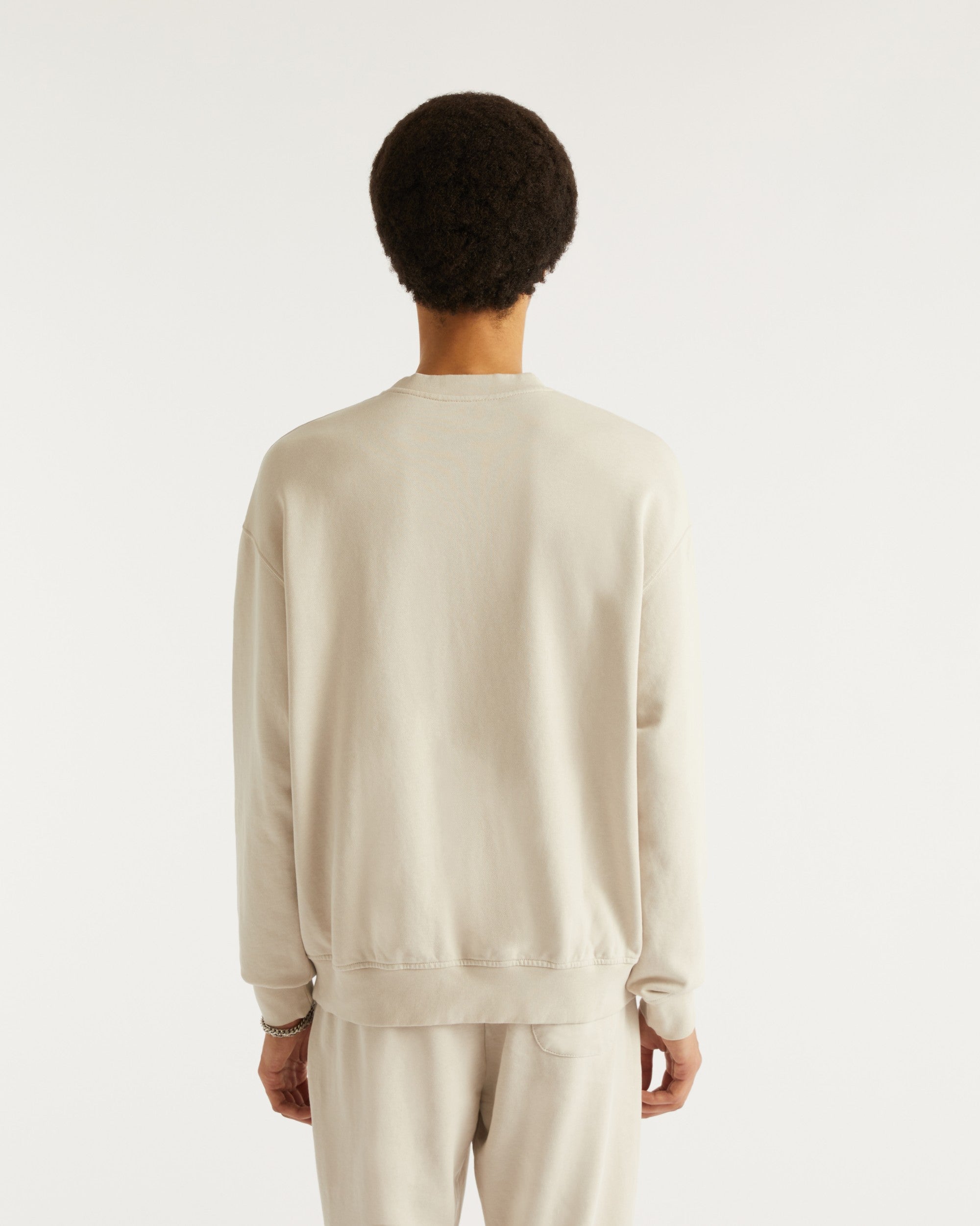 Sweat à col rond oversize - Pearl Grey