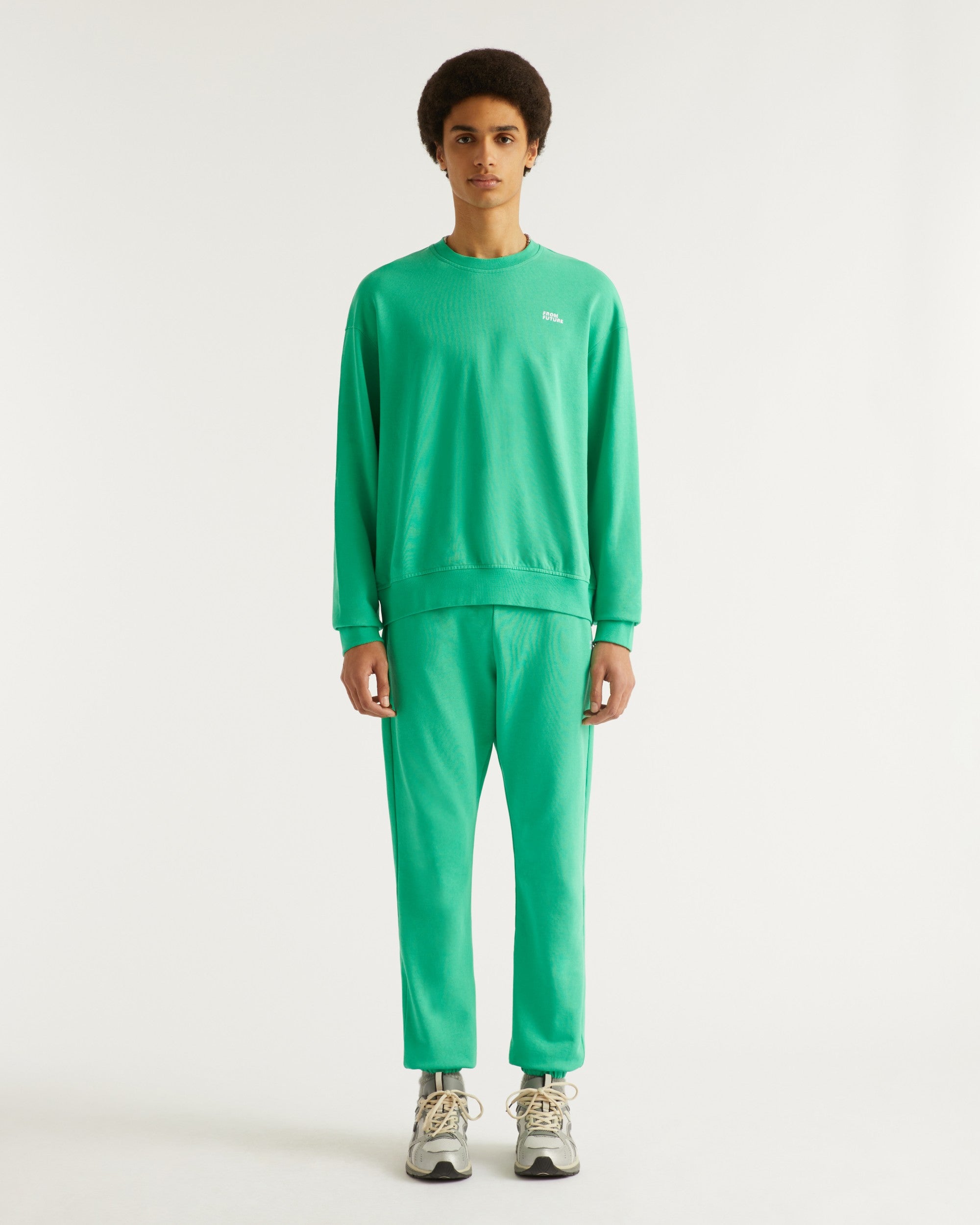 Sweat à col rond oversize - Acid Green