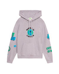 Hoodie World lover - Light Heather Gray