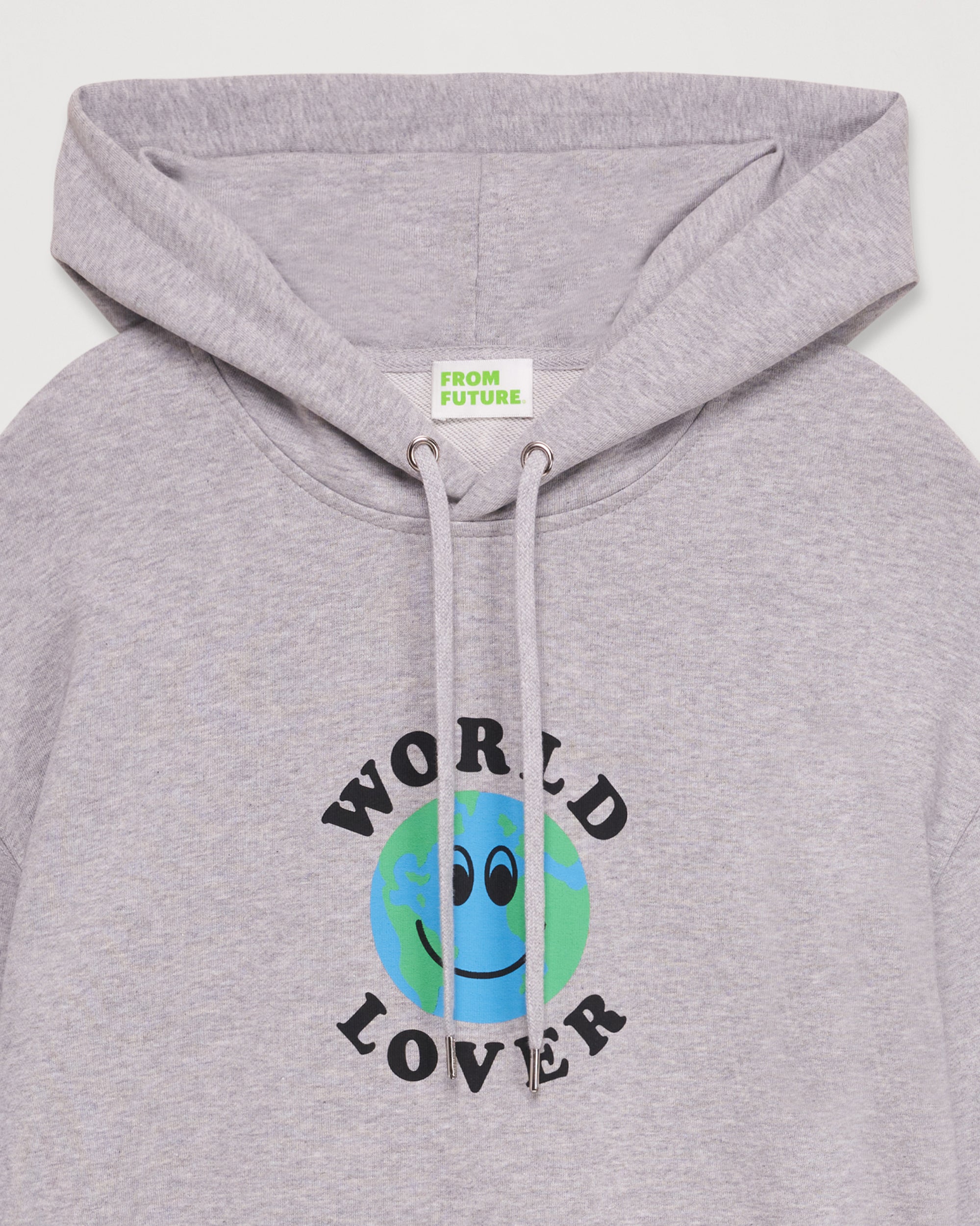 Hoodie World lover - Light Heather Gray