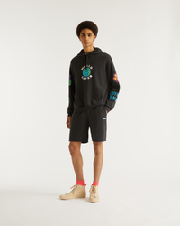Hoodie World lover - Dark Anthracite