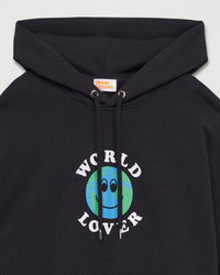 Hoodie World lover - Dark Anthracite