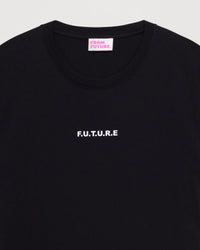 T-shirt à broderie f.u.t.u.r.e - Black